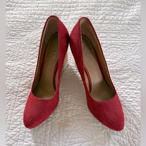 Franco Sarto Suede Wedges